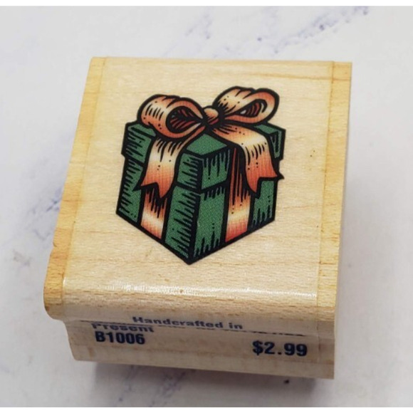 Lot of 5 Wood Mounted Rubber Stamps Home Tea Country - Picture 2 of 16